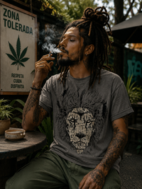 Playera León plantas | rasta y Espíritu de Playa PG