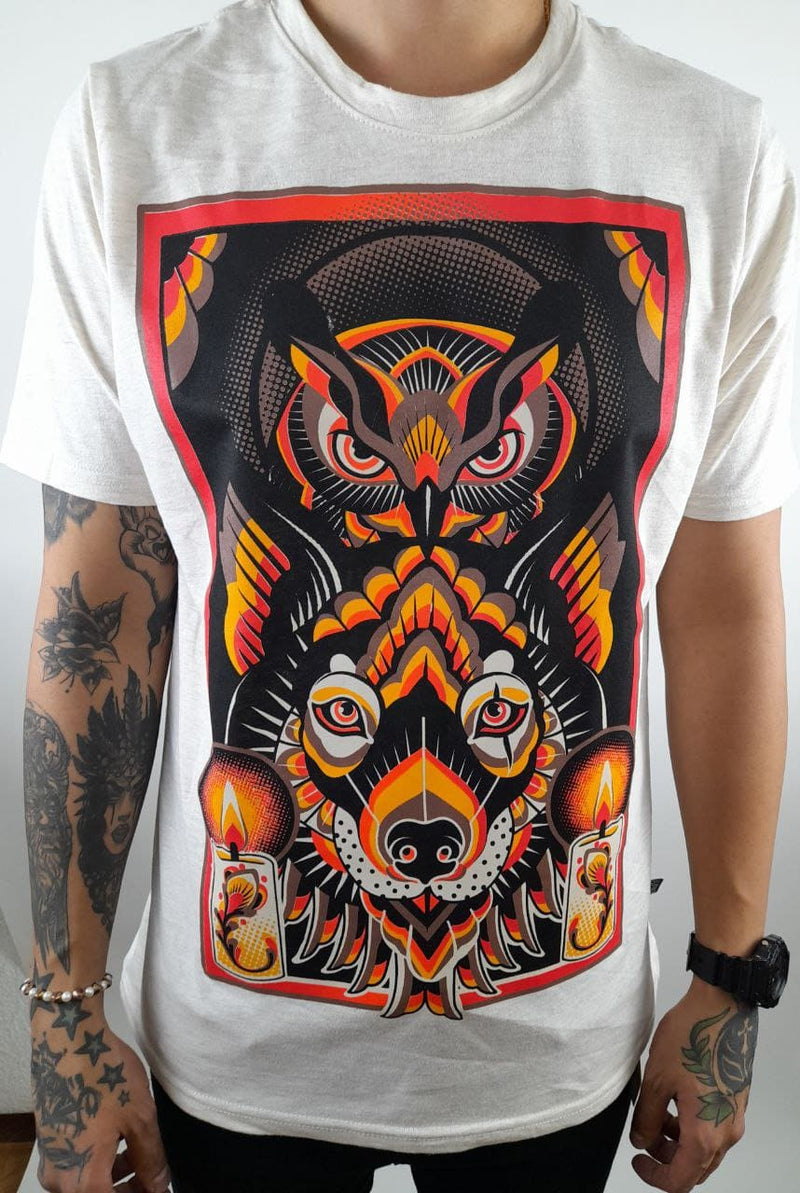 Duo Wolf Owl T-Shirt