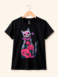 Playera mujer Gata de Cempasúchil