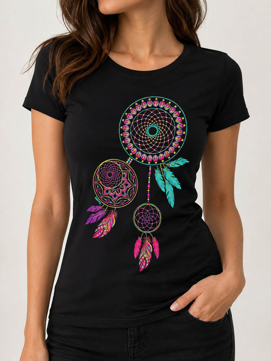 playera mujer colbri atrapasuenos