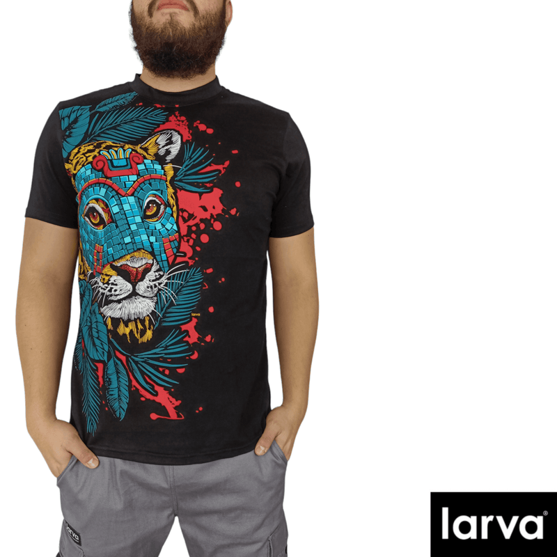 Playera Hombre  Mascara Jaguar