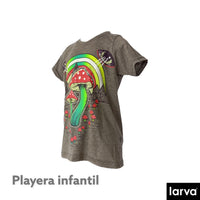 Playera Niño Nave Espacial Hongos Psy  kids